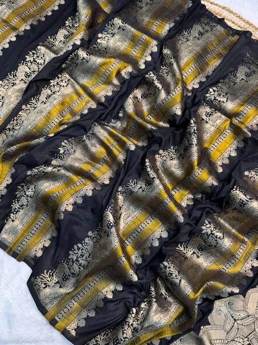 Zari Woven Saree with Blouse  Sri Lakshmi Narayana Silks
