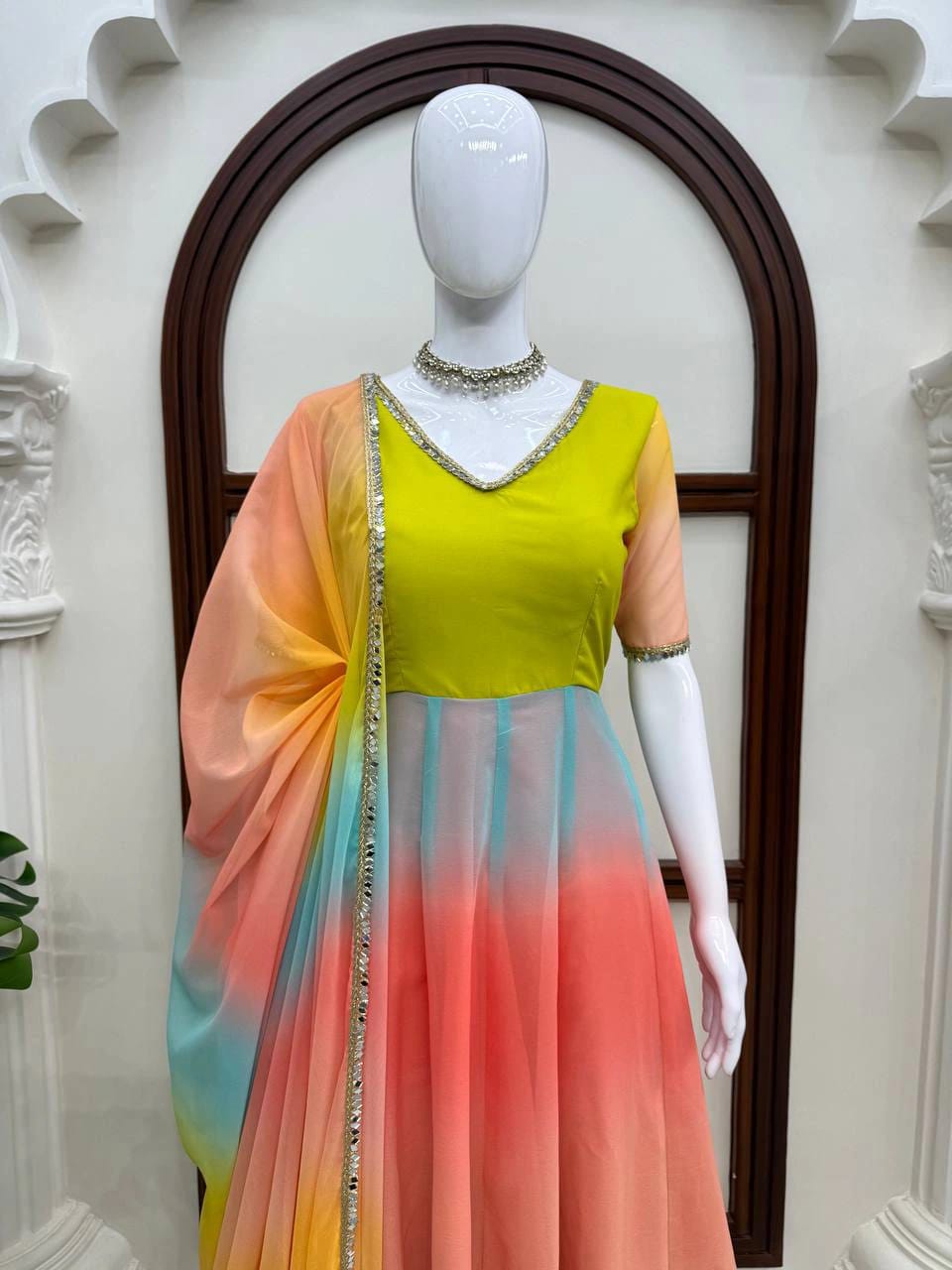 Elegant 3-Piece Anarkali set
