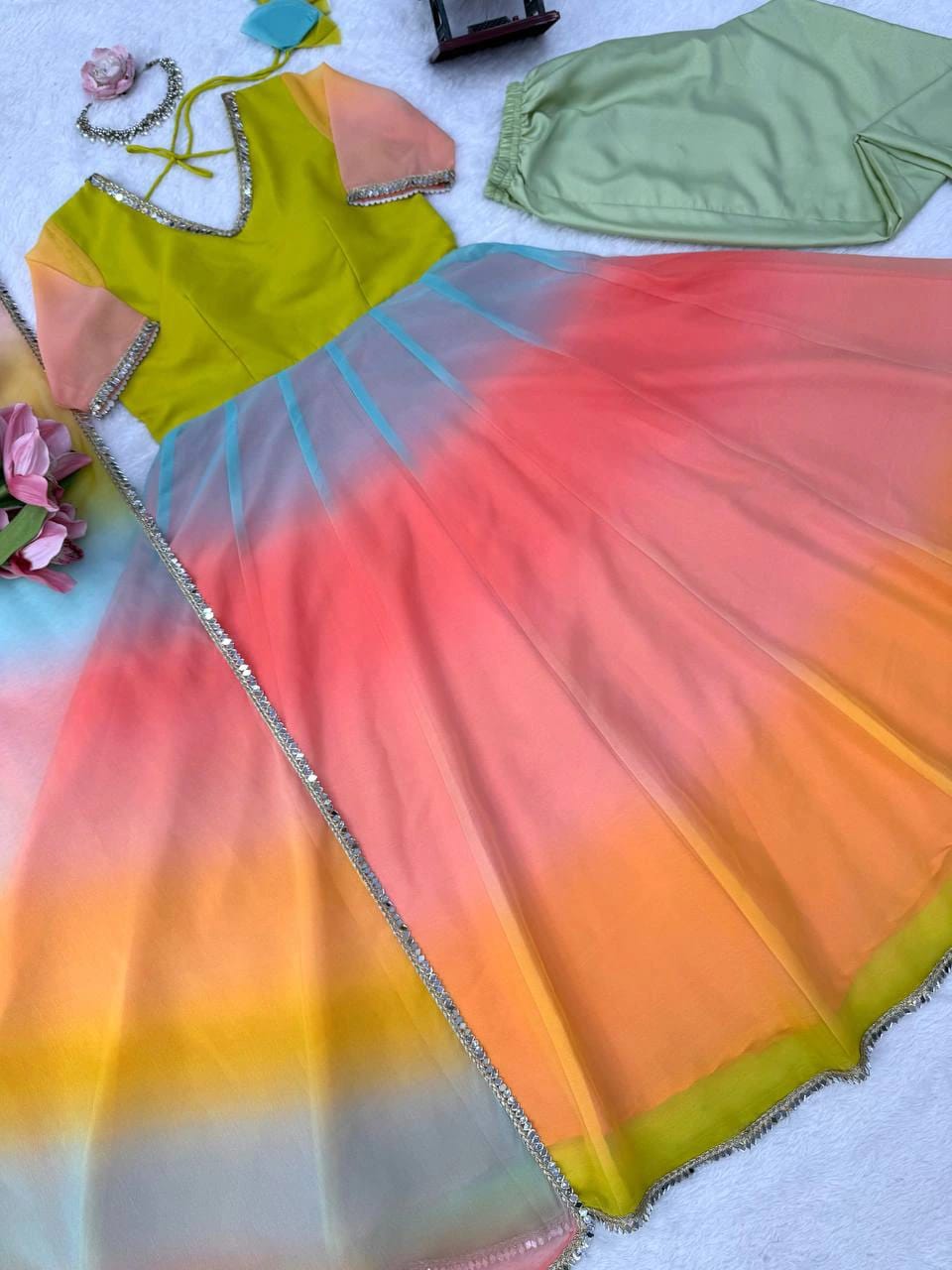 Elegant 3-Piece Anarkali set