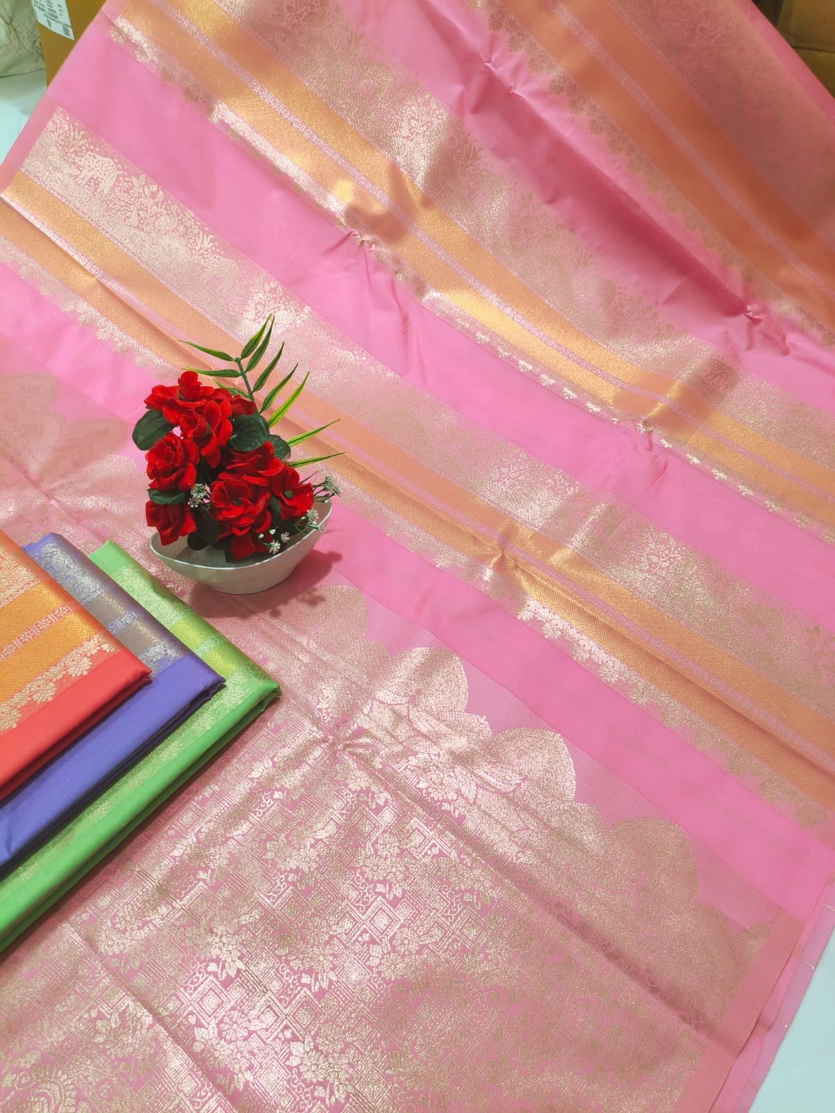 Zari Woven Saree with Blouse  Sri Lakshmi Narayana Silks