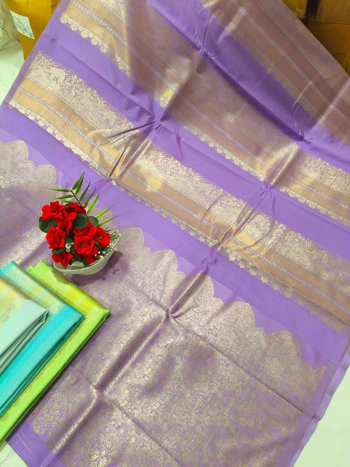 Zari Woven Saree with Blouse  Sri Lakshmi Narayana Silks