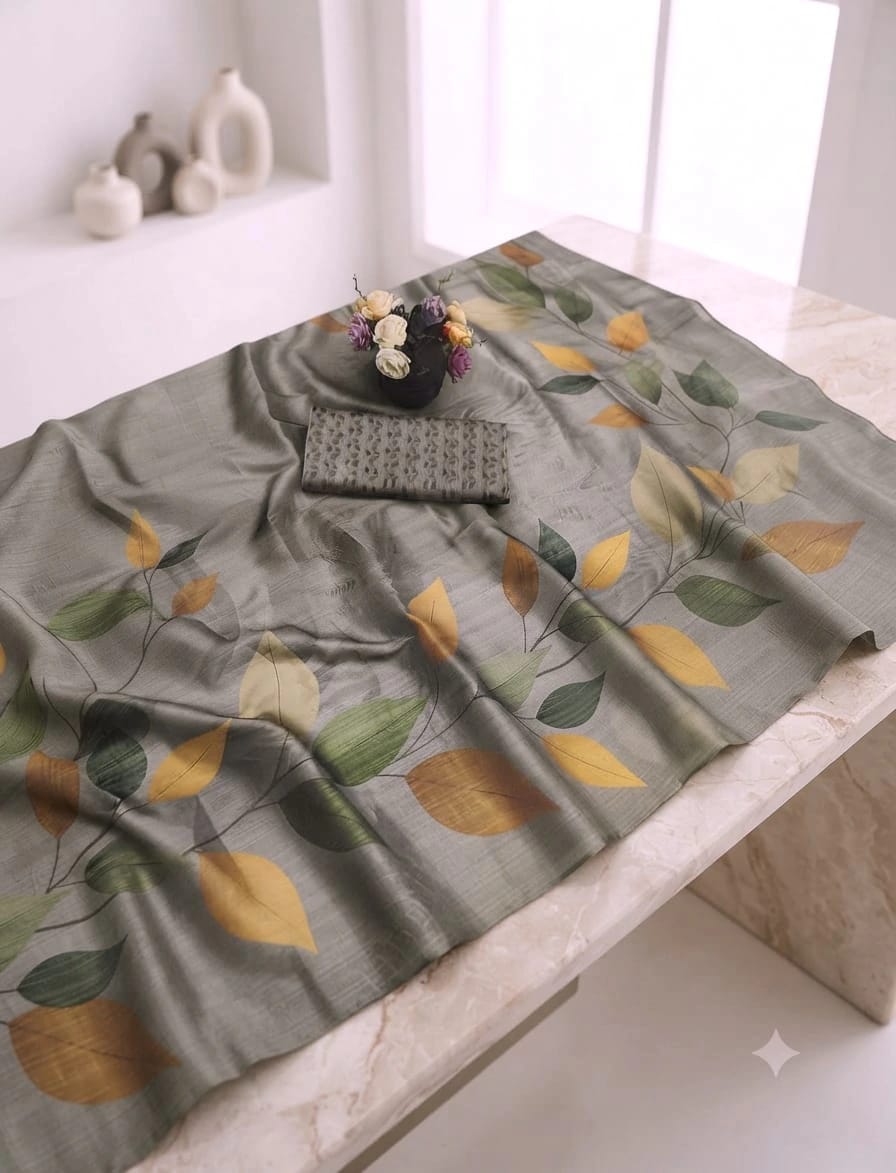 Tissue Digital Saree with Blouse