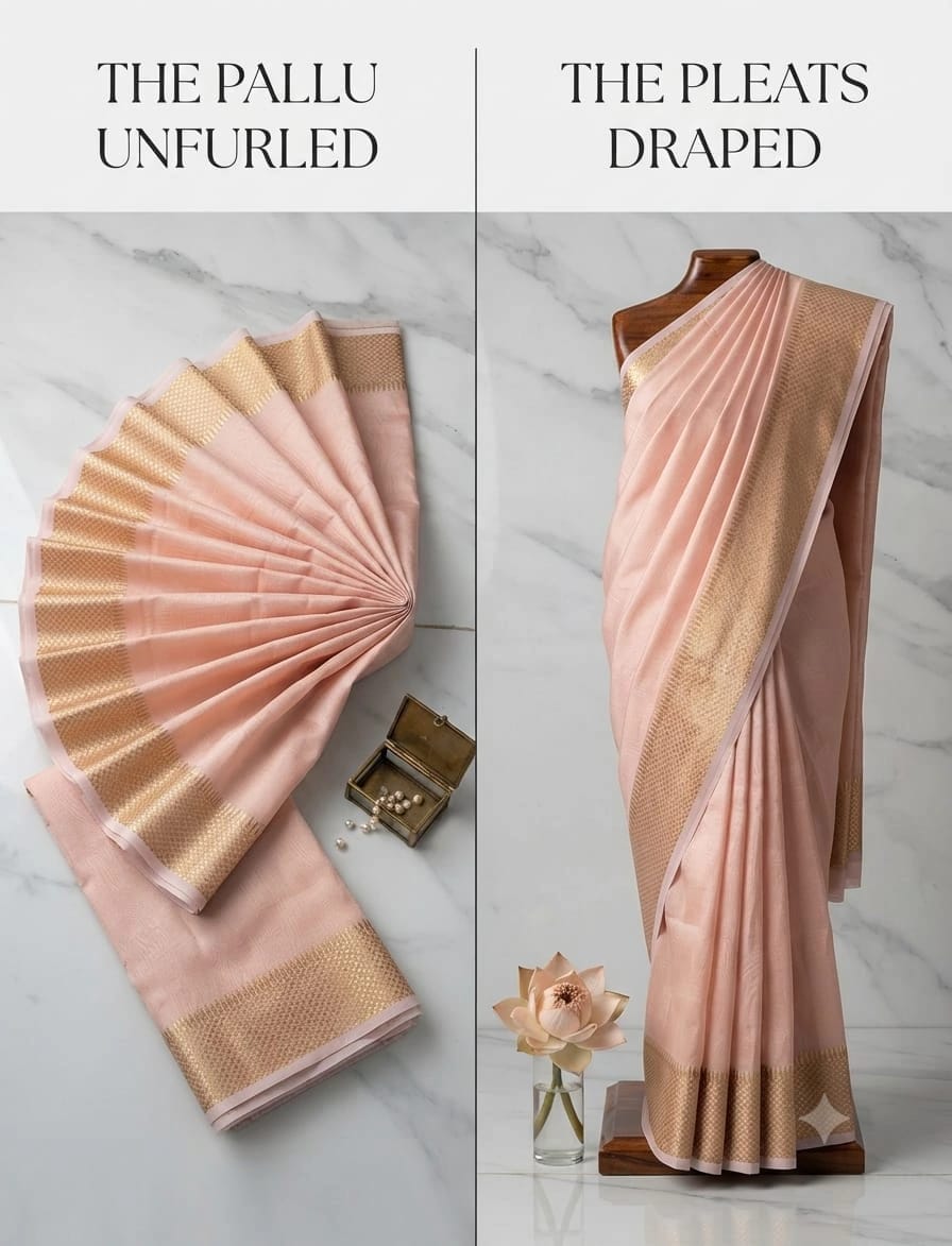 Tissue Saree with Blouse