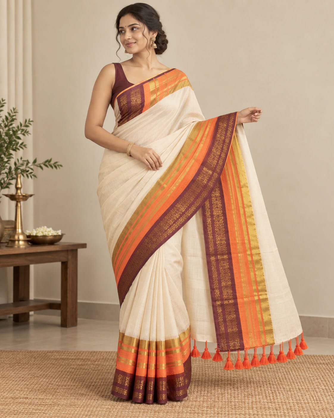 MUL COTTON saree