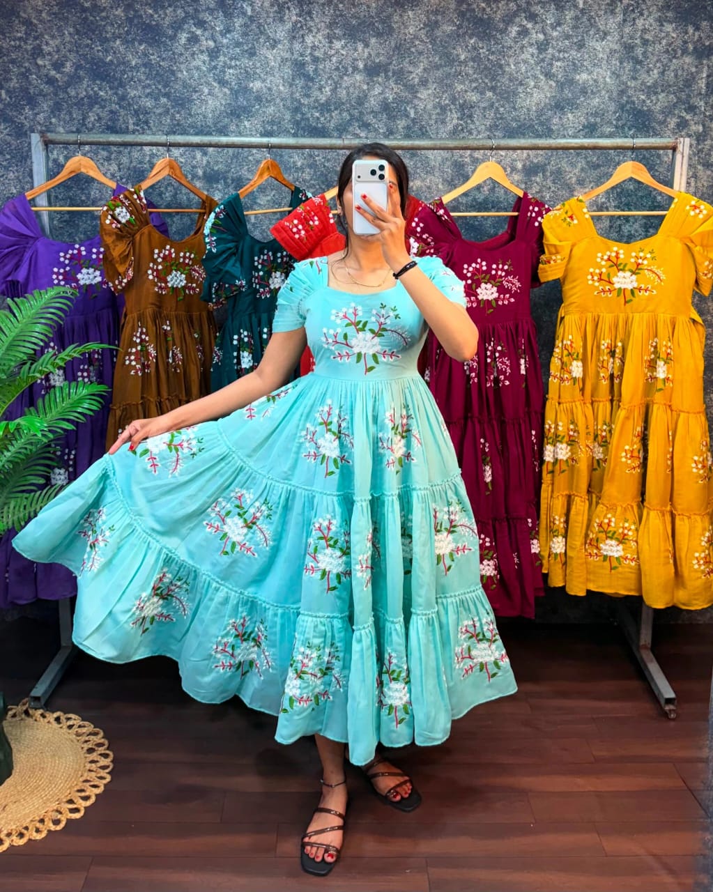Premium Embroidery Midi