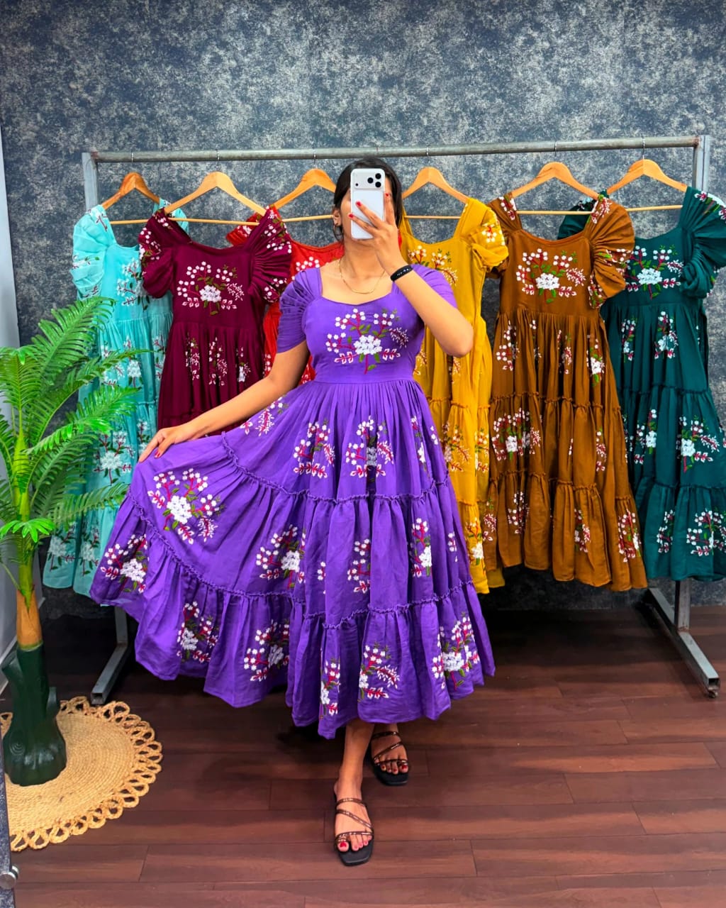 Premium Embroidery Midi
