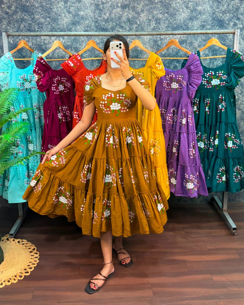 Premium Embroidery Midi
