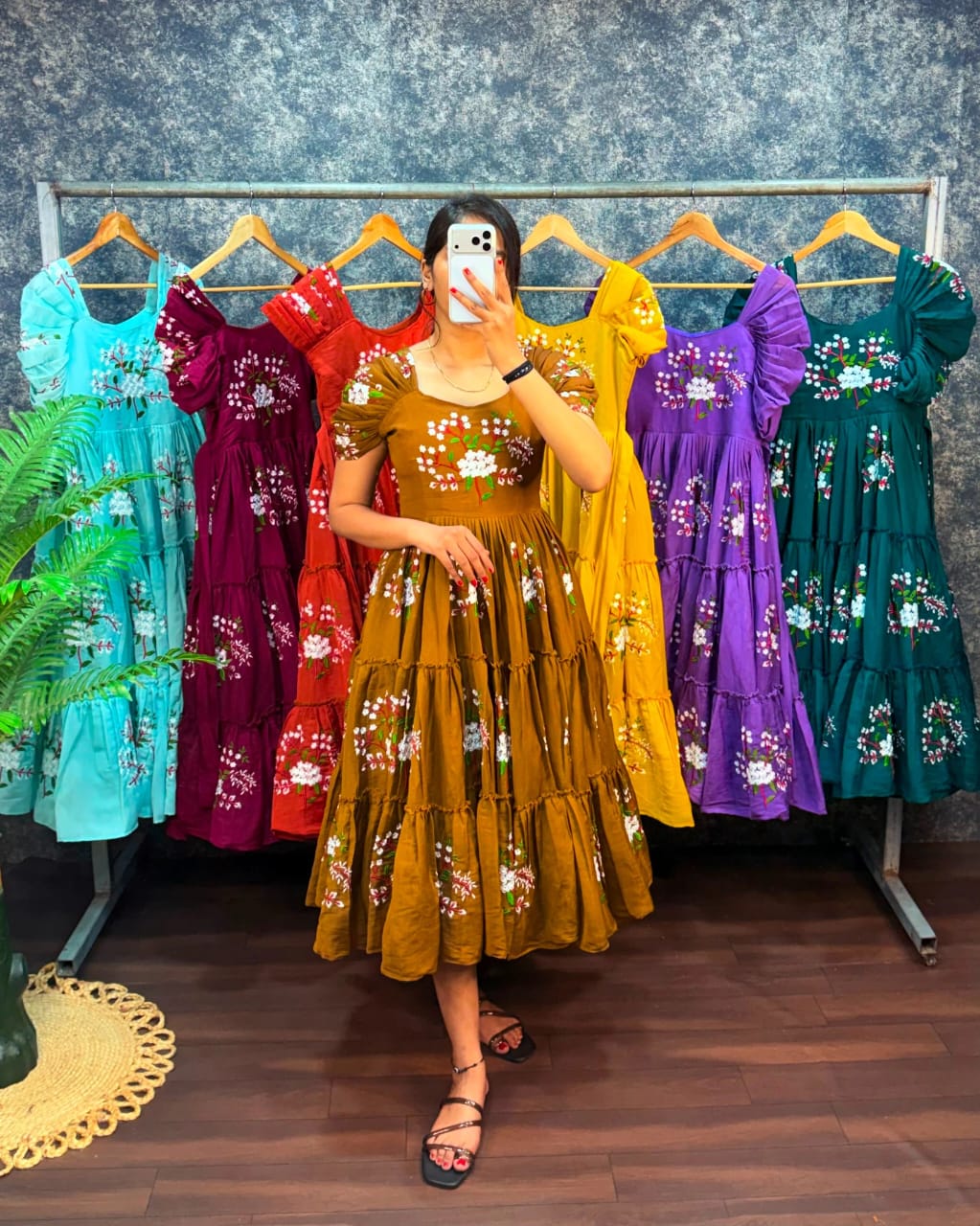 Premium Embroidery Midi